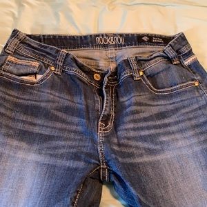 Rock and roll cowgirl denim mod rise 34x32